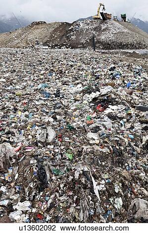 Landfill at garbage collection center View Large Photo Image Stock Image - Landfill at garbage collection center. Fotosearch