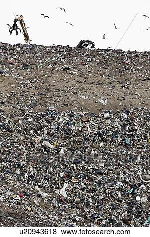 Stock Photo - Landfill at garbage collection center. Fotosearch
