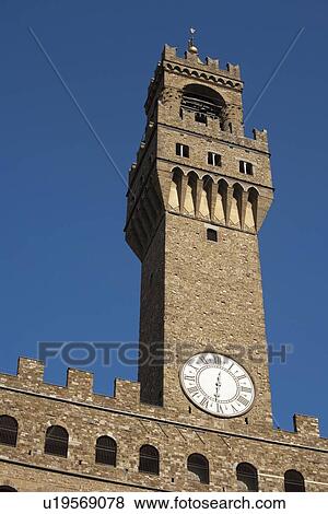 Low angle view of Palazzo Della Signoria View Large Photo Image Stock Photo - Low angle view of Palazzo Della Signoria. Fotosearch