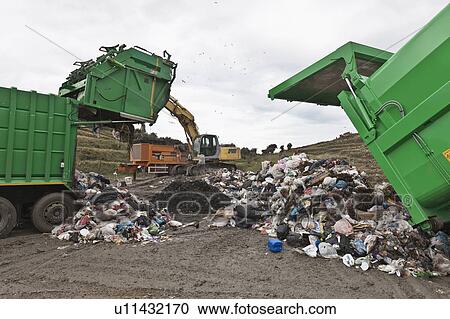Machinery at garbage collection center View Large Photo Image Stock Image - Machinery at garbage collection center. Fotosearch