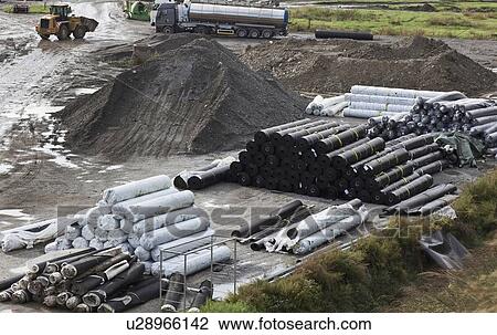 Stock Image - Material in garbage collection center. Fotosearch