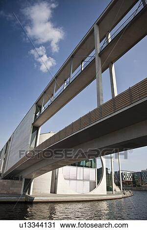 Pedestrian bridge over urban canal View Large Photo Image Stock Image - Pedestrian bridge over urban canal. Fotosearch