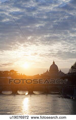 St Peters Basilica and bridge on canal View Large Photo Image Stock Image - St Peters Basilica and bridge on canal. Fotosearch