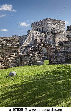 Stock Image - Ancient Mayan ruins. Fotosearch