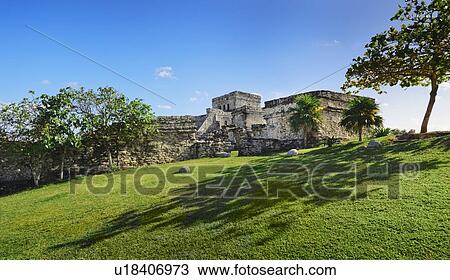 Stock Image - Ancient Mayan ruins. Fotosearch