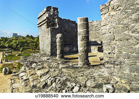 Stock Image - Ancient Mayan ruins. Fotosearch