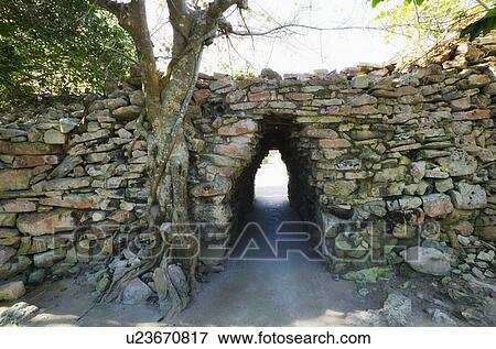 Stock Photo - Ancient Mayan ruins. Fotosearch