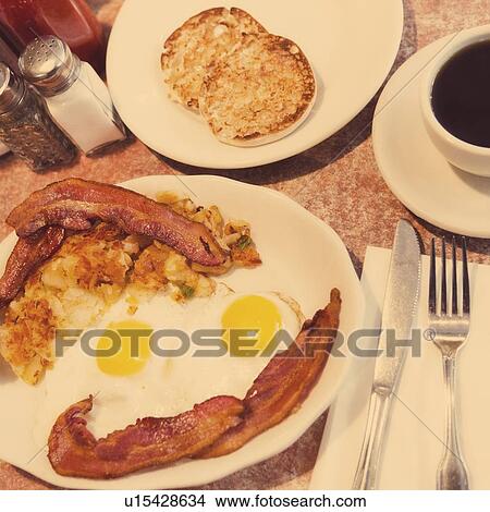 Bacon and eggs View Large Photo Image Picture - Bacon and eggs. Fotosearch