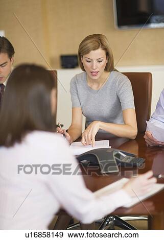 Business meeting View Large Photo Image Stock Photo - Business meeting. Fotosearch