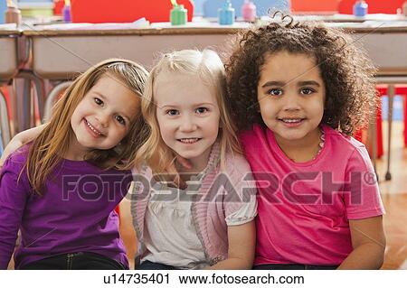 Children (2-3, 4-5) at school View Large Photo Image Stock Image - Children (2-3, 4-5) at school. Fotosearch