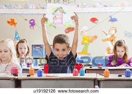 Children (4-5, 6-7) during art classes View Large Photo Image Stock Photograph - Children (4-5, 6-7) during art classes. Fotosearch