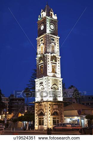 Clock Tower at dusk View Large Photo Image Stock Image - Clock Tower at dusk. Fotosearch