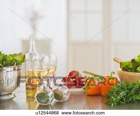 Close up of food preparation in kitchen View Large Photo Image Stock Photo - Close up of food preparation in kitchen . Fotosearch