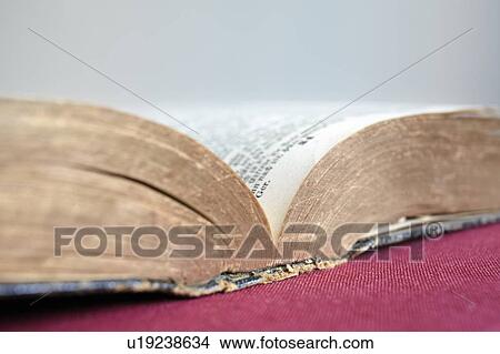 Picture - Close-up of old books. Fotosearch