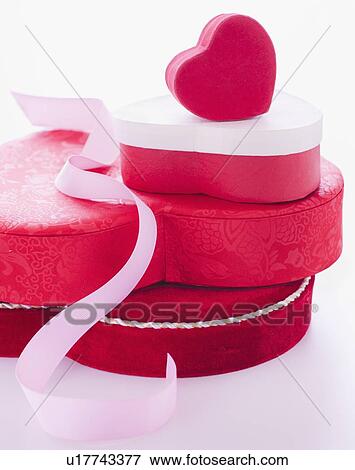 Stock Photo - Close up of Valentine's Day gifts, studio shot. Fotosearch