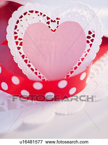 Stock Photo - Close up of Valentine's Day decorations, studio shot. Fotosearch
