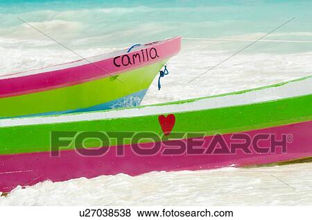 Colorful boats on beach View Large Photo Image Stock Photo - Colorful boats on beach. Fotosearch