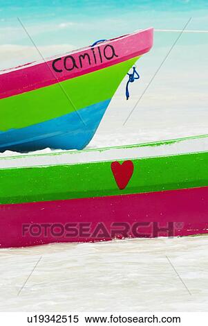 Colorful boats on beach View Large Photo Image Stock Photography - Colorful boats on beach. Fotosearch
