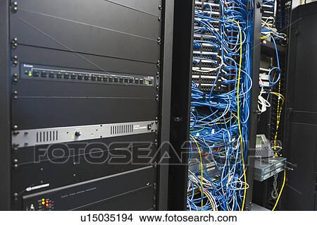 Picture - Computer network server. Fotosearch