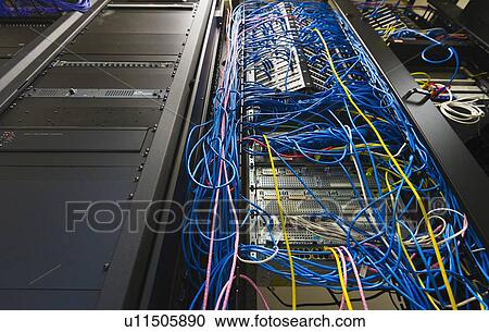 Stock Image - Computer network server. Fotosearch