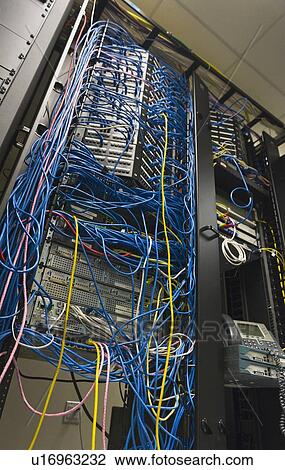 Stock Image - Computer network server. Fotosearch