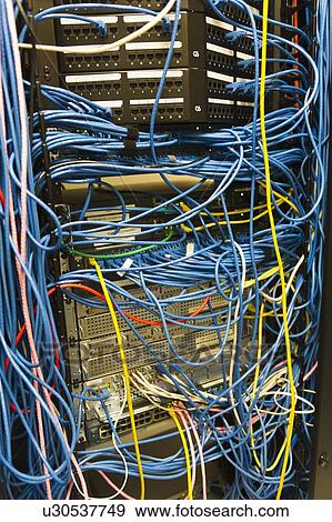 Stock Photo - Computer network server. Fotosearch