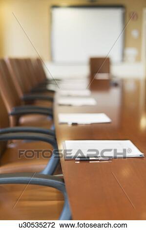 Conference table View Large Photo Image Stock Image - Conference table. Fotosearch