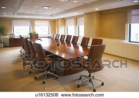 Empty conference room View Large Photo Image Stock Photograph - Empty conference room. Fotosearch