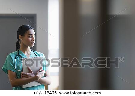 Female nurse in hospital View Large Photo Image Stock Photography - Female nurse in hospital. Fotosearch
