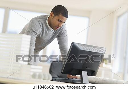 Male architect in office View Large Photo Image Stock Image - Male architect in office. Fotosearch