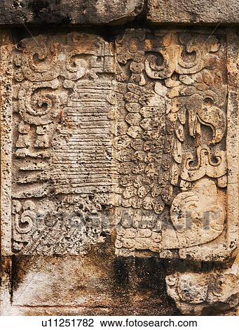 Stock Image - Mayan carvings. Fotosearch
