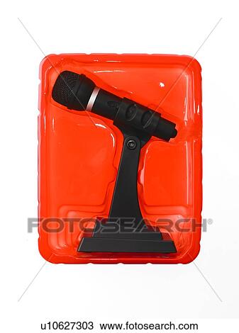 New wireless microphone still in case on red background View Large Photo Image Stock Image - New wireless microphone still in case on red background. Fotosearch