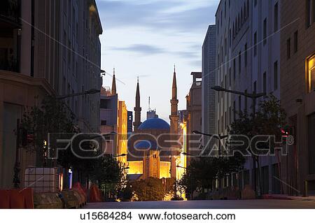 Picture - Place d'Etoile, Mohammad al Amin Mosque. Fotosearch