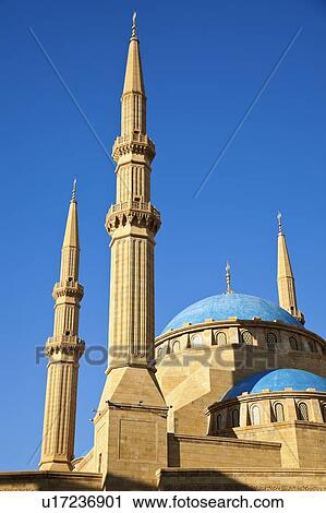 Place d'Etoile, Mohammad al Amin Mosque View Large Photo Image Stock Image - Place d'Etoile, Mohammad al Amin Mosque. Fotosearch
