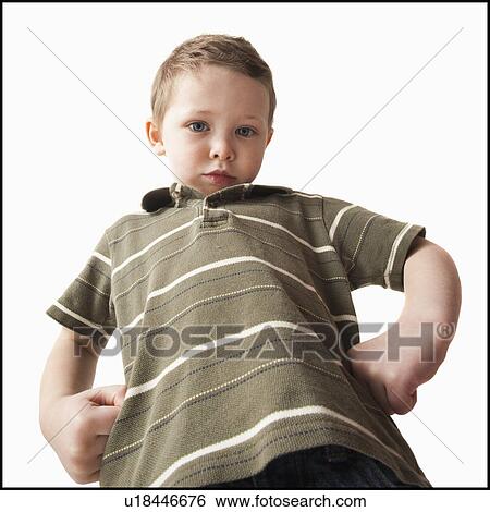 Stock Photograph - Portrait of boy (4-5). Fotosearch