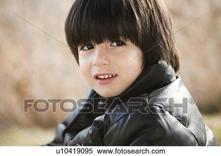 Stock Photography - Portrait of boy (4-5). Fotosearch