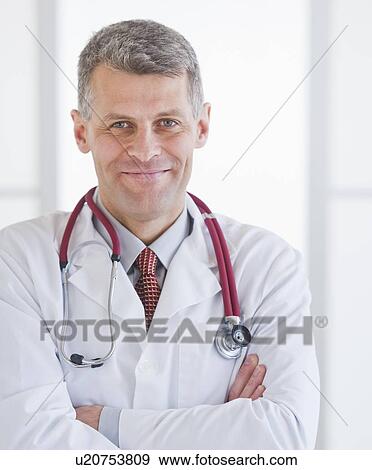 Stock Photo - Portrait of doctor. Fotosearch
