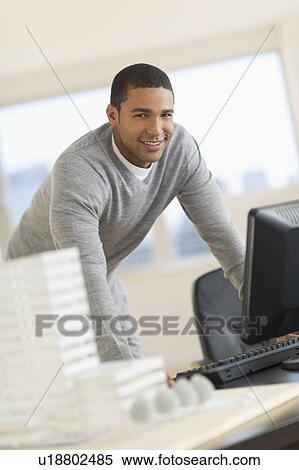 Portrait of male architect in office View Large Photo Image Stock Photography - Portrait of male architect in office. Fotosearch