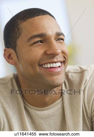 Portrait of man smiling View Large Photo Image Stock Photography - Portrait of man smiling. Fotosearch