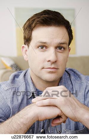 Portrait of mid adult man View Large Photo Image Stock Photo - Portrait of mid adult man. Fotosearch