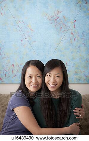 Portrait of mother and adult daughter View Large Photo Image Stock Image - Portrait of mother and adult daughter. Fotosearch