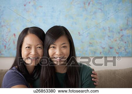 Portrait of mother and adult daughter View Large Photo Image Stock Image - Portrait of mother and adult daughter. Fotosearch