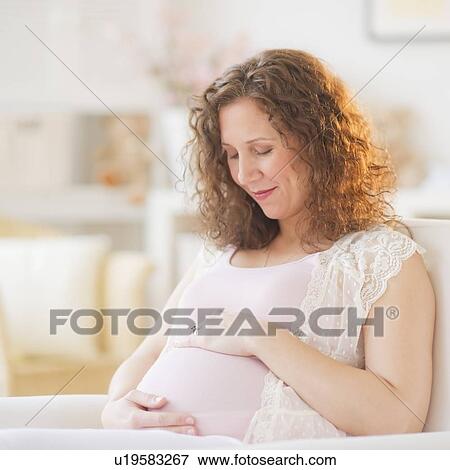 Portrait of pregnant woman View Large Photo Image Stock Photo - Portrait of pregnant woman. Fotosearch