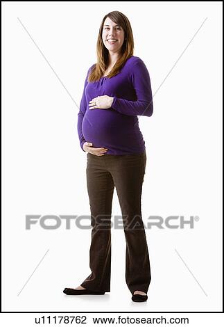 Portrait of pregnant woman, studio shot View Large Photo Image Stock Image - Portrait of pregnant woman, studio shot. Fotosearch