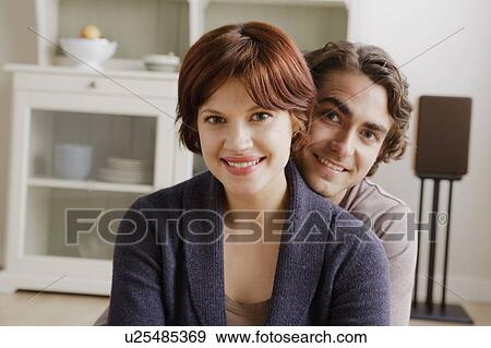 Portrait of smiling couple View Large Photo Image Stock Photo - Portrait of smiling couple. Fotosearch