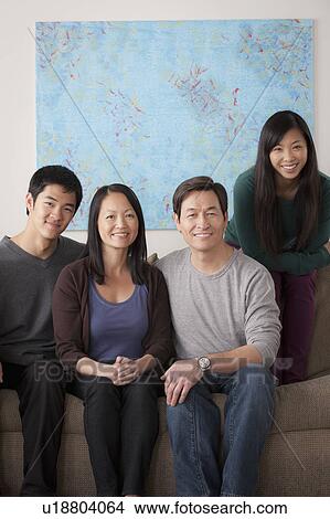 Portrait of smiling family View Large Photo Image Picture - Portrait of smiling family. Fotosearch