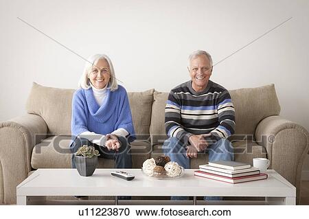 Portrait of smiling senior couple View Large Photo Image Stock Image - Portrait of smiling senior couple. Fotosearch