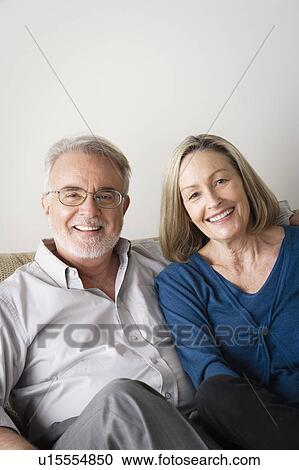 Portrait of smiling senior couple View Large Photo Image Stock Image - Portrait of smiling senior couple. Fotosearch