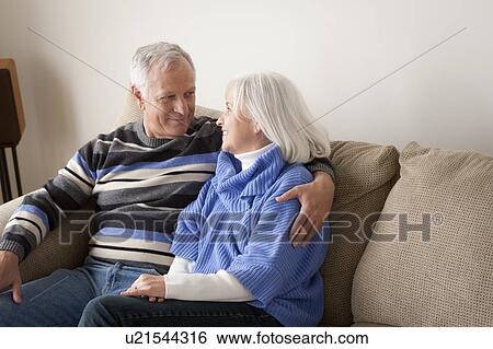 Portrait of smiling senior couple View Large Photo Image Stock Photograph - Portrait of smiling senior couple. Fotosearch