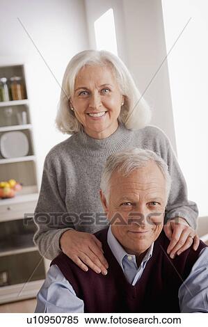 Portrait of smiling senior couple View Large Photo Image Stock Photography - Portrait of smiling senior couple. Fotosearch